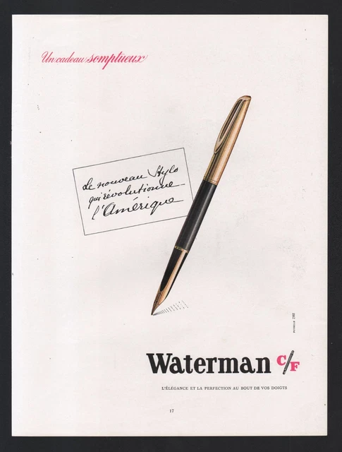 Stylo Plume Waterman Jif Jiffie Rare - Blanc Et Rouge, Motif As De Cœur