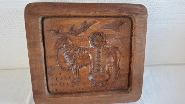 Springerel ANCIEN MOULE A pain d'epice en bois speculoos springerle EUR 42,20 ...