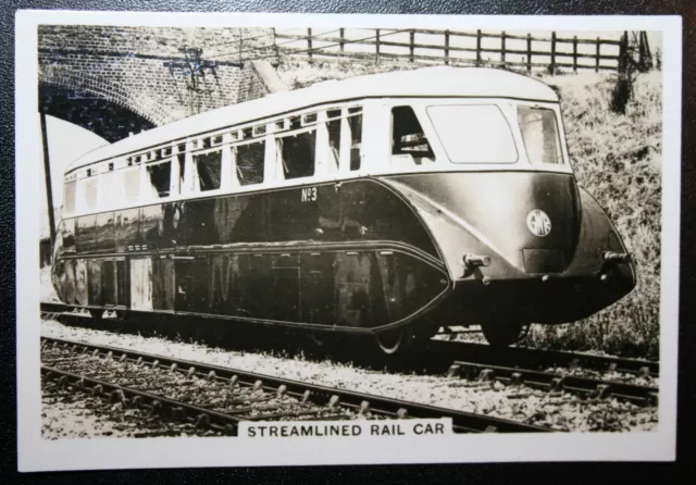 GREAT WESTERN RAILWAY Dieselschienenwagen Nr. 3 Vintage 1930er Karte ED03M