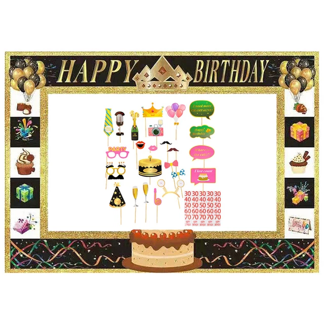 25 PCS Pratiture Picture Frame Photo Photo Booth Puntelli Divertenti Selfie