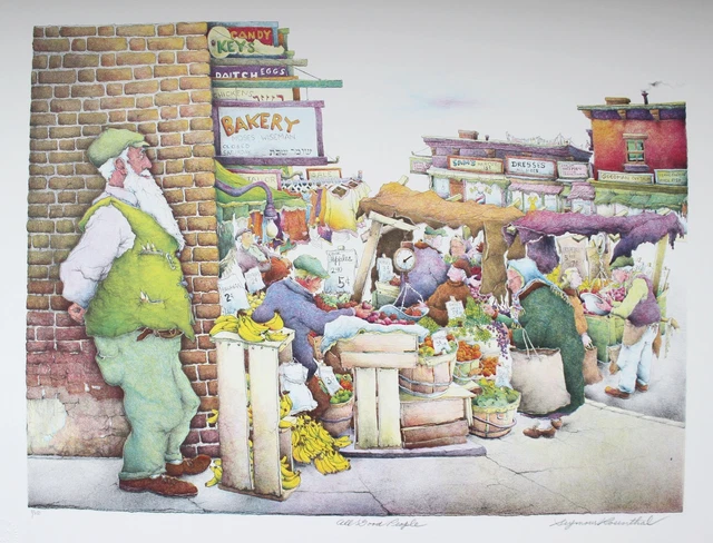 Seymour Rosenthal, All Good People, Lithograph, signed and numbered in pencil Seymour Rosenthal, All Good People, Lithograph, signed and numbered in pencil