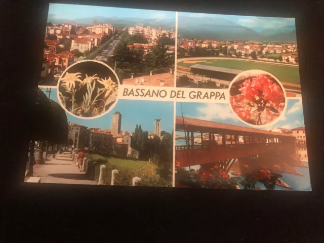Cartolina Saluti da Bassano del Grappa Vicenza Vedutine del 1971