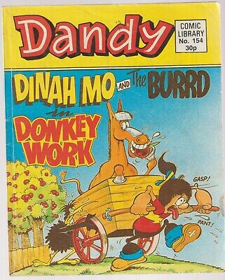 Dandy Comic Library #154 1989~Dinah Mo And The Burrd In Donkey Work