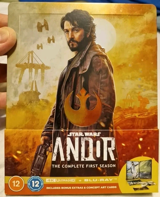 STAR WARS ANDOR Steelbook 4K Ultra HD & Blu-ray First Season Series 1 ...