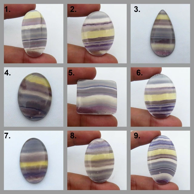 Variation ~ Naturel Multi Fluorine Pierre Précieuse Desseré Mix Forme pour