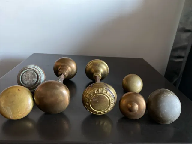 Vintage Brass Door Knobs Lot