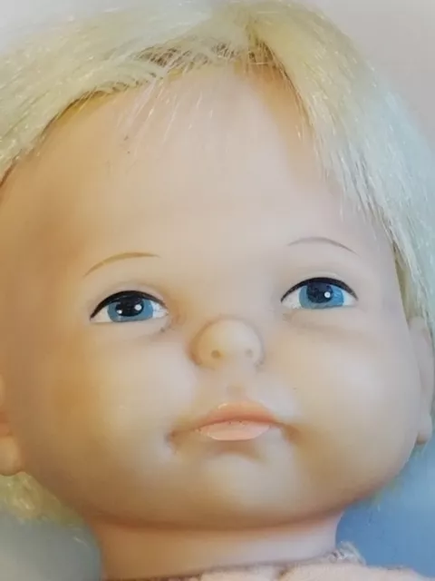 1967 Ideal Blonde Hair Blue Eyed Newborn THUMBELINA ~ Working Pull String