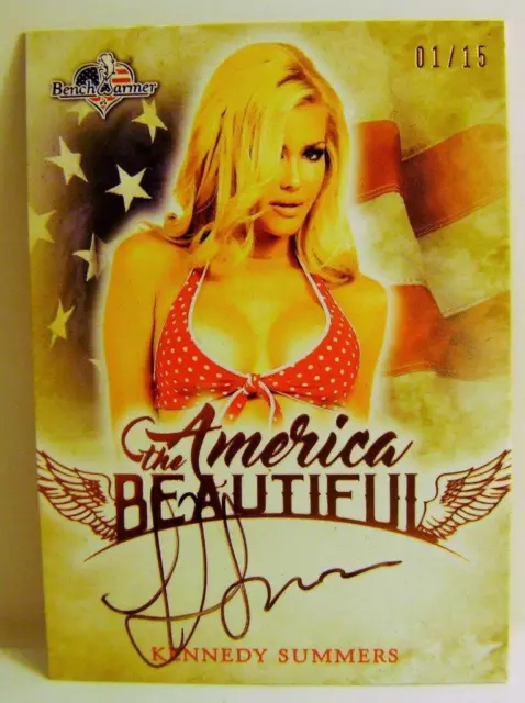 Kennedy Summers Autograph Auto 1/15 America The Beautiful Bench Warmer 2017 Rare