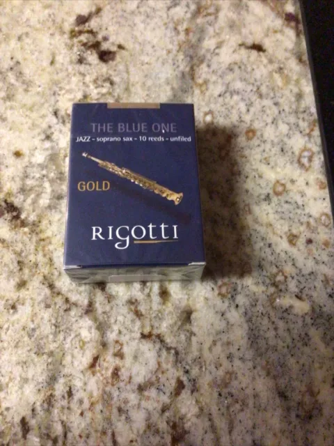 Rigotti Gold Jazz Cut Soprano Saxophone Reeds - 10 Per Box