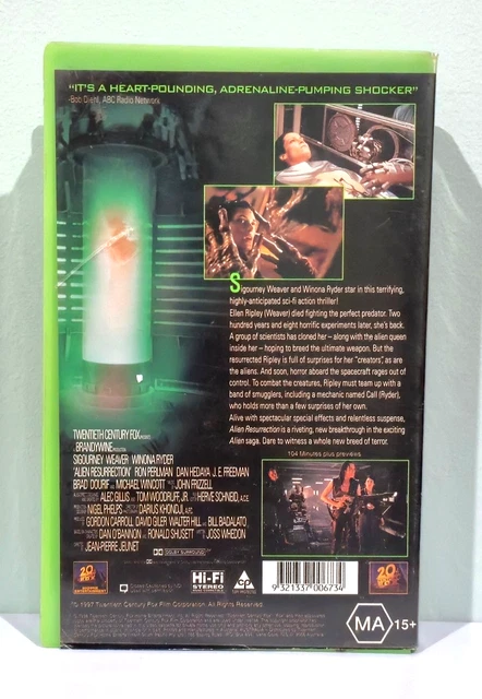 ALIEN RESURRECTION VHS - Big Box Ex Rental - Sci-Fi Horror 1997 £10.70 ...