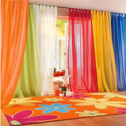 NEWEST Floral Tulle Voile Door Window Curtain Drape Panel Sheer Scarf Valances