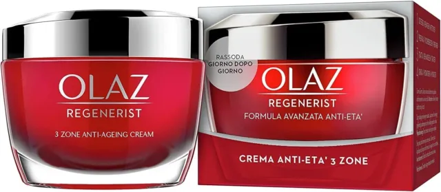 Olay Olaz Regenerist Crème Visage Anti-rides Jour, Avec Acide Hyaluronique 15ML