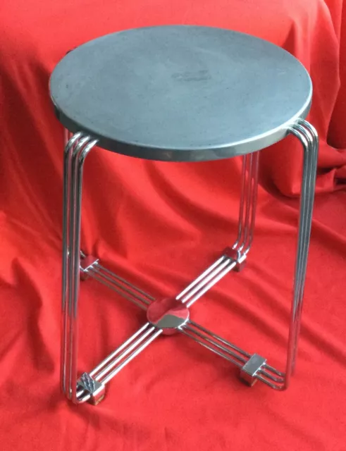1930s Stool By Alpax, Art Deco Modernist in Good Condition.
