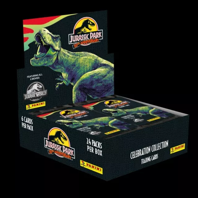 Panini Jurassic Park World 30th Anniversary Trading Card Collection Booster Box