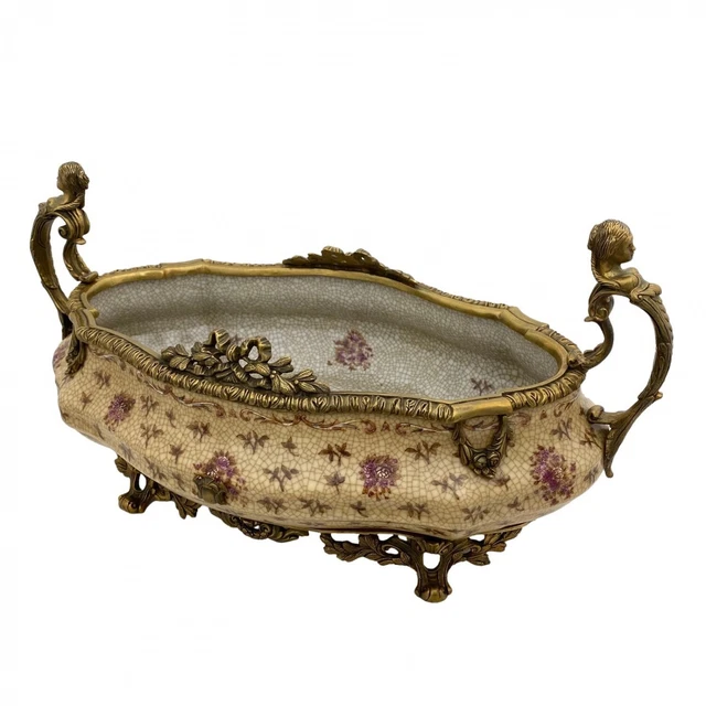 Porcelana cuenco cubo plantación macetero maceta jardín estilo antiguo 45cm