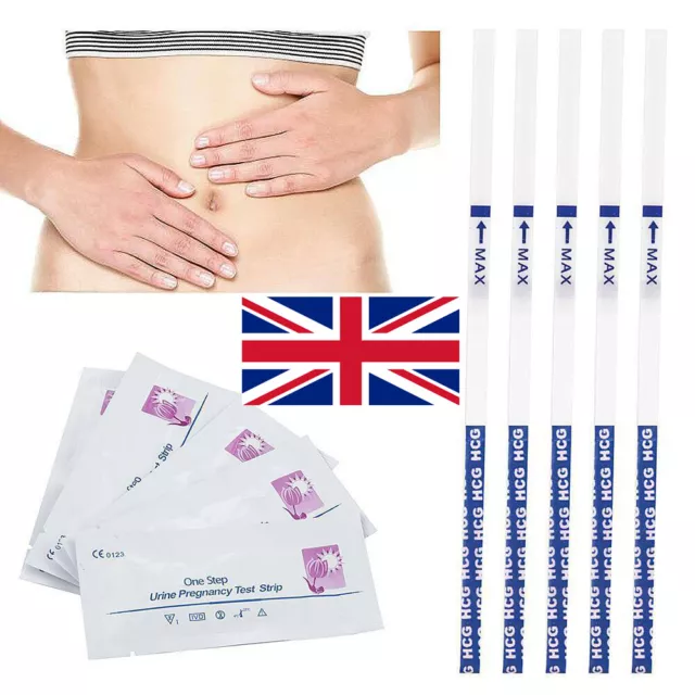 5-20x Pregnancy Test Strips Ultra Early 10mIU HCG Urine Home Testing One Step UK