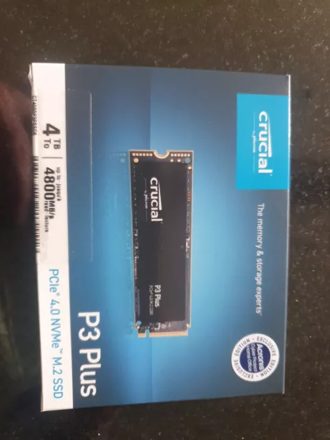 Crucial P3 Plus 4 TB M.2 PCIe Gen4 NVMe interne SSD