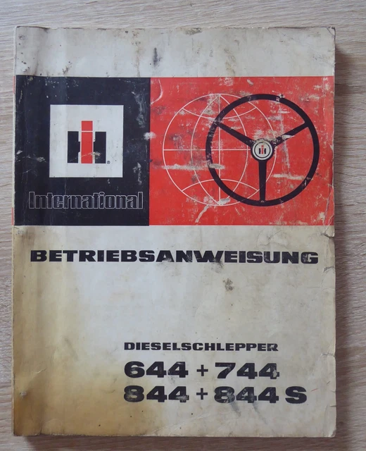 IHC Schlepper Ersatzteilkatalog Für 544, 644, 744, 844, 844S – Traktor-Ersatzteilliste Auf Deutsch