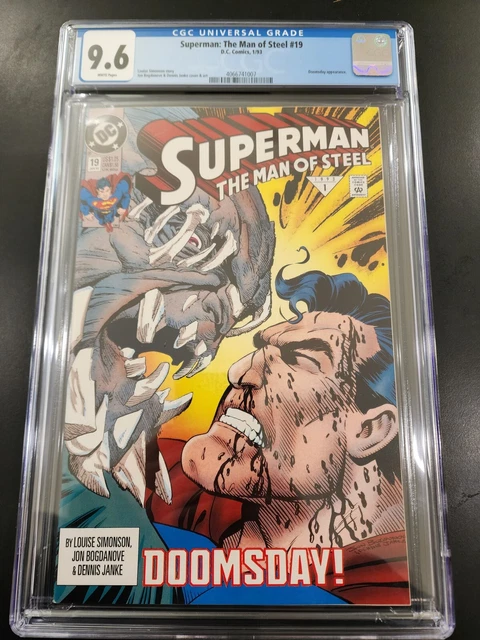 Superman Man Of Steel #19 CGC 9.6; Death Of Superman, 1993 DC Comics