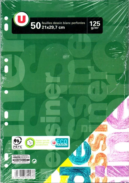 Tradineur - Lot De 200 Feuilles A4 Perforées Pour Classeur - Papier 90g - Idéal Pour L'école Et Le Bureau