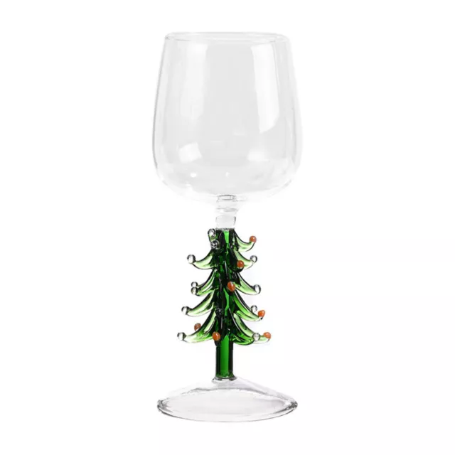 Christmas Drinking Glasses Stemmed Wine Tree Goblet Decorate