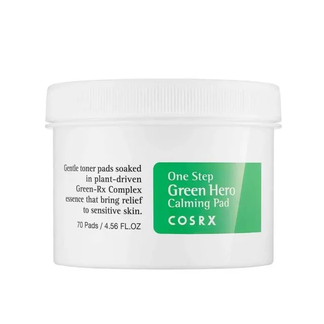 COSRX One Step Green Hero Calming Pad, 70 pieces