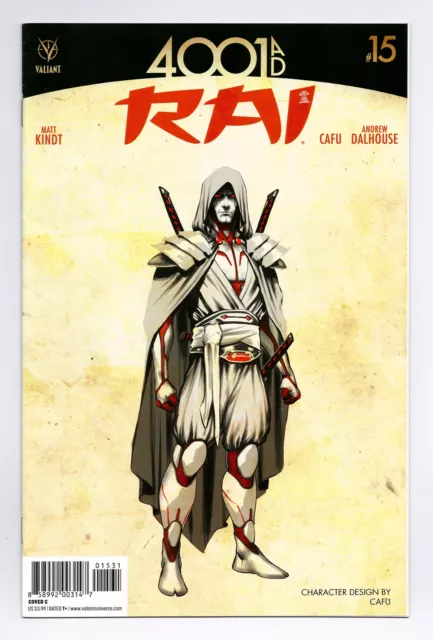 Rai (2014) #15 1:10 Cafu Character Design Variant Valiant Entertainment Vei Vf