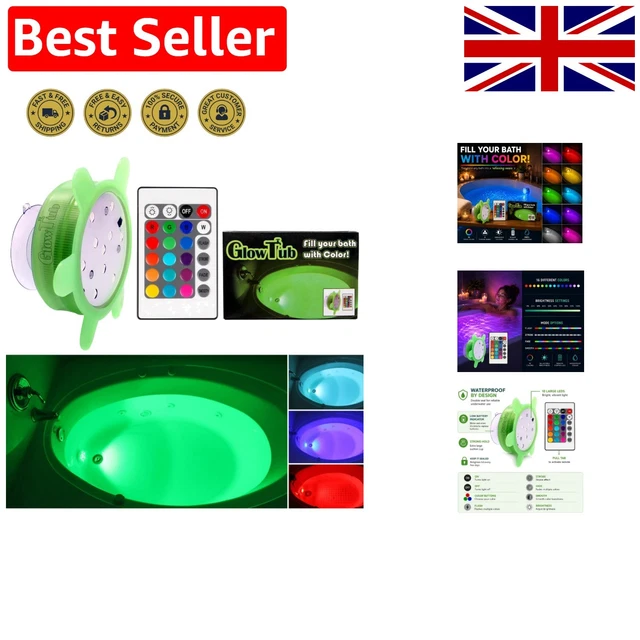LED BATH OR spa light with remote control to change colour battery ...
