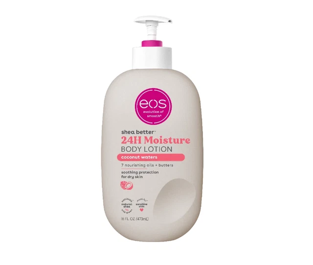 EOS SHEA BETTER Body Lotion Coconut Waters, 24Hour Moisture, Vegan