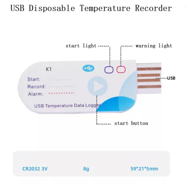 Digitalthermometer für Kühlkettentransport präzise Messungen