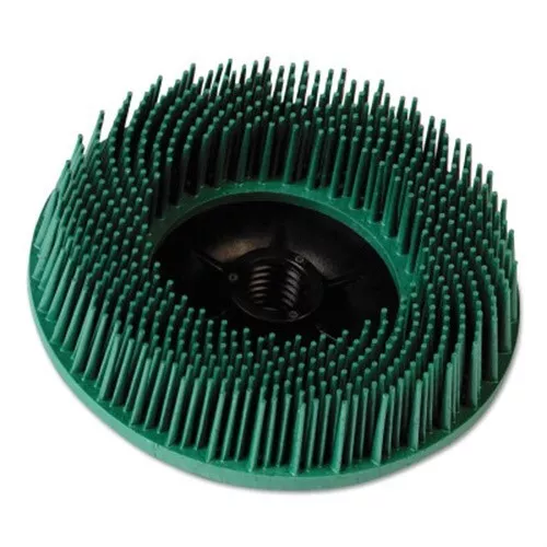 Scotch-Brite™ Radial Bristle Brush, 6 In D X 1/2 In W, 10,000 Rpm, Grit 50 Scotch-Brite™ Radial Bristle Brush, 6 In D X 1/2 In W, 10,000 Rpm, Grit 50
