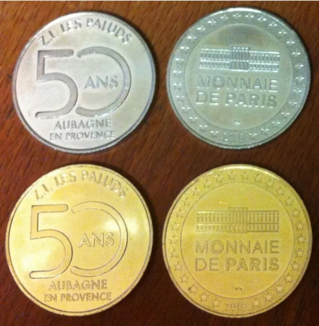 13 Aubagne Mdp 2018 Médailles Monnaie De Paris Jeton Medals Tokens Coins Les 2