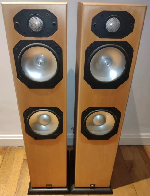 MONITOR AUDIO S 6 Oak Finished Floor Standing Wired Speakers Boxed £234 ...