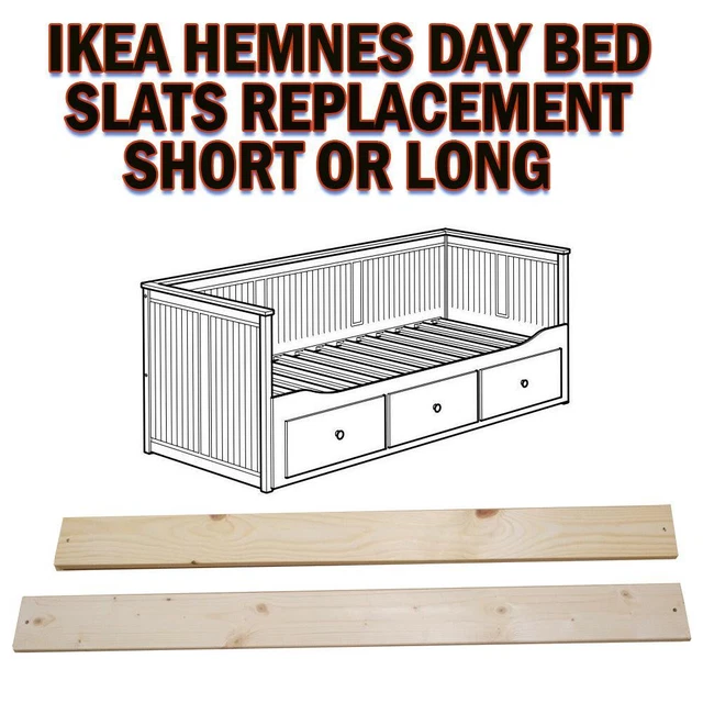 IKEA HEMNES DAY Bed Slat Replacement Mattress Bed Slats Short Slats