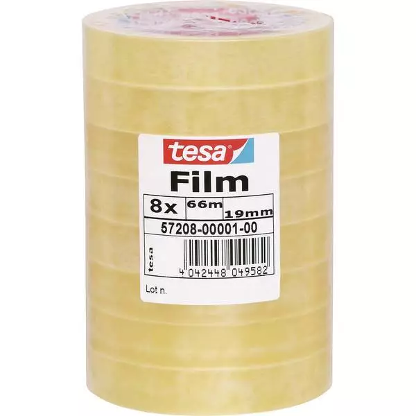 Tesa 57208-01-00 nastro adesivo tesafilm trasparente l x 66 m 19 mm 8