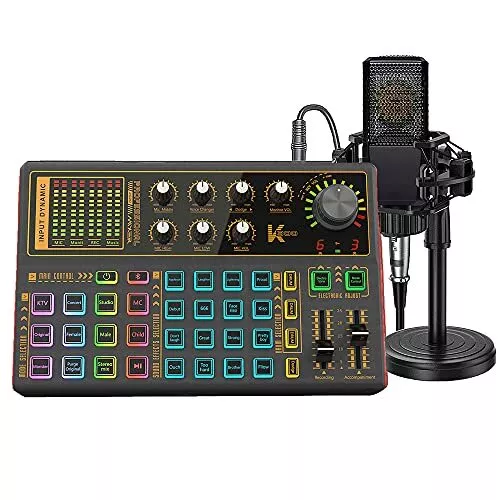Podcast Equipment Bundle, BM-800 Recording Studio Package with Voice AM100-K300