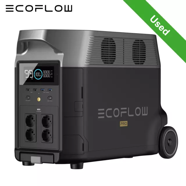 ECOFLOW Gebraucht DELTA PRO 3600Wh Tragbarer Powerstation 3600W Solargenerator