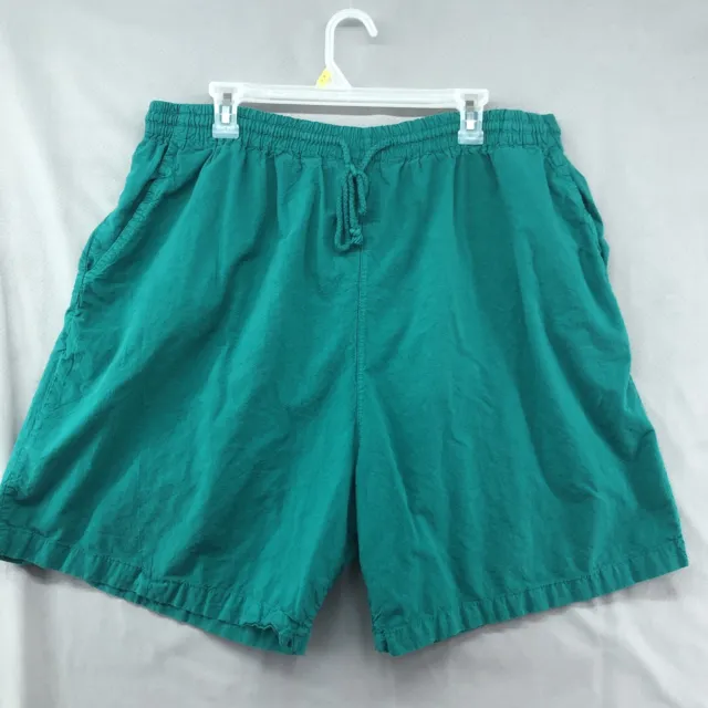 Vintage Erika II & Company Green Stretch Shorts Size 2X Women