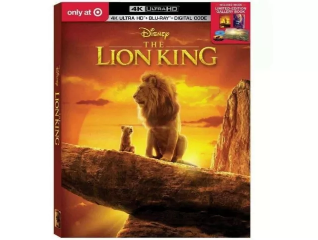 *NEW* The Lion King 4K Ultra HD + BluRay + Digital Code *Target Exclusive*