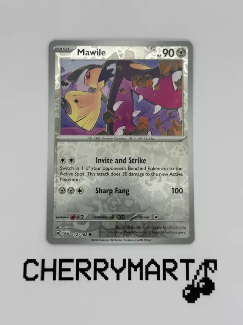 Mawile 112/162 - Reverse Holo - Temporal Forces - NM/M Pokemon Card