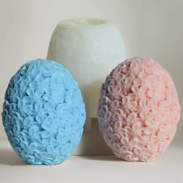 3D Daisy Egg scented candle mold silicone soap mold diy plaster decoration cake