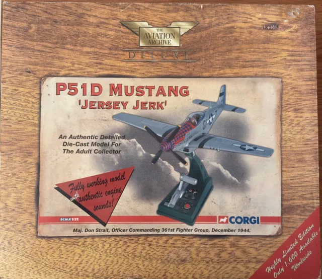 Corgi Aviation Archive Deluxe P-51D Mustang 'Jersey Jerk' 1/32