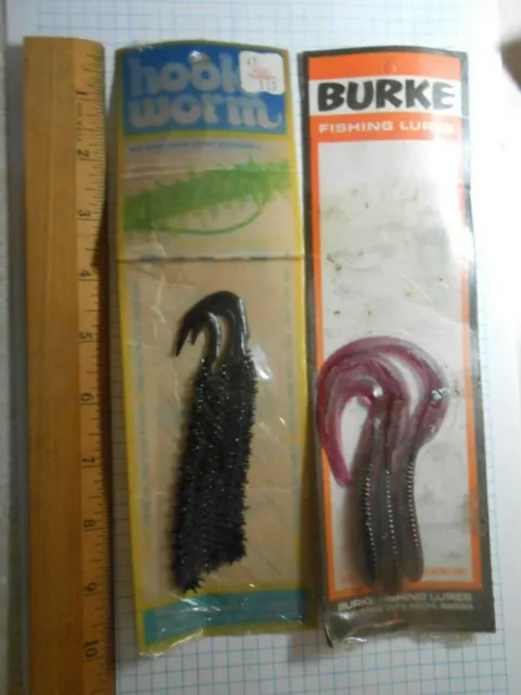 L@@K 2 PK Lot (Nos) Vtg Burke Lures Hook Worm & Wig Wag (Traverse City,  Mich) $11.99 - PicClick