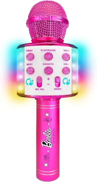 Barbie Bright Voicemaster Children's Electronic Wireless Microphone with Lights