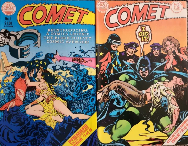 Comet Issue #1 - 2 Cosmic Avenger Red Circle Comics Group Collectors 1983 Vol 1