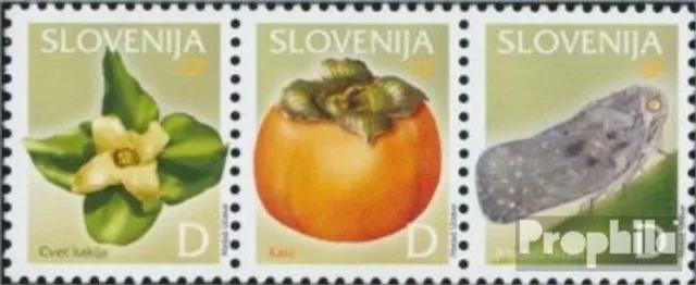 Briefmarken Slowenien 2006 Mi 598-600 Dreierstreifen postfrisch Pflanzen