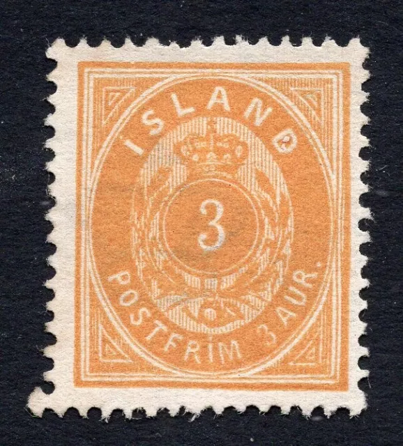 Iceland 1882 stamp Mi#12A MH CV=66$