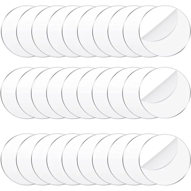 30 x Clear Acrylic Discs Laser Cut Round Circles 50mm - 150mm - 1mm Thick Discs