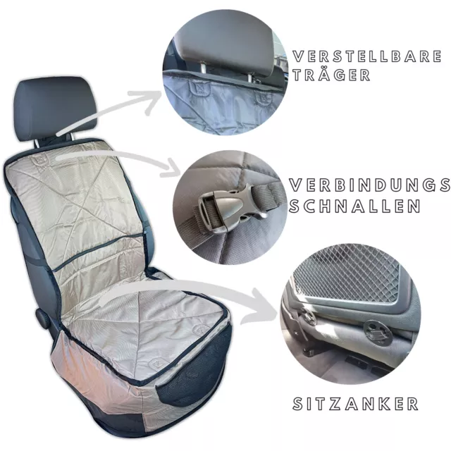 Para Autositzschoner Manta Perro Beige Auto Mascota Autoschut Fundas Sitzbezu