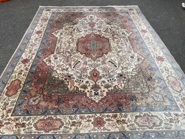 Tapis Persan 380x290cm Tabrïz Noué Carpet alfombra teppich tappeto Rugs Teppe